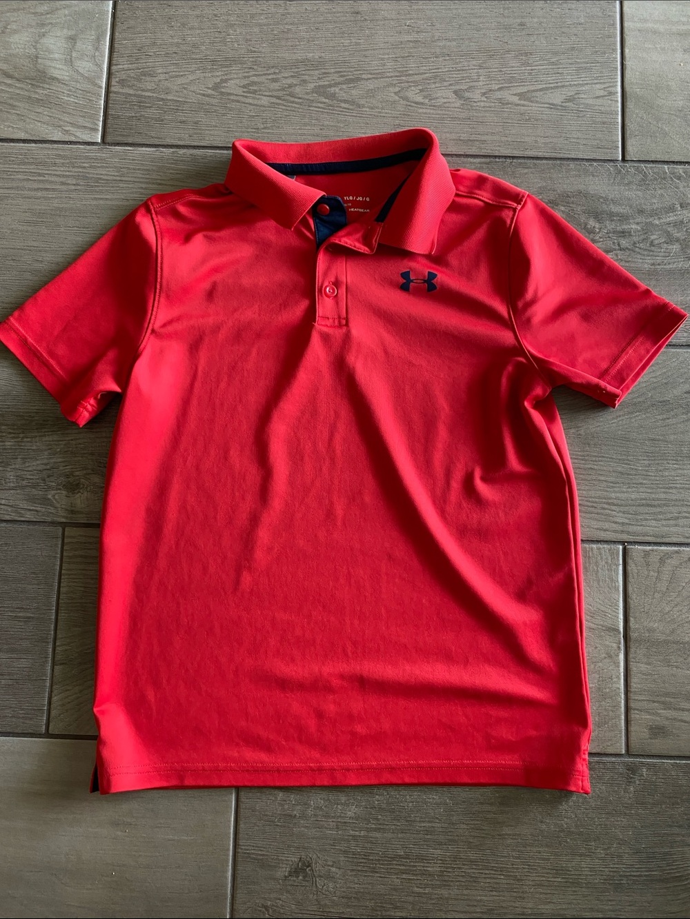Under Armour Boys Polo - Red/Navy